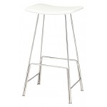 Kirsten White Leather Counter Stool, HGEM665