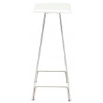 Kirsten White Leather Counter Stool, HGEM665