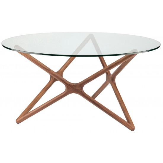 Star Walnut Wood Dining Table, HGEM710