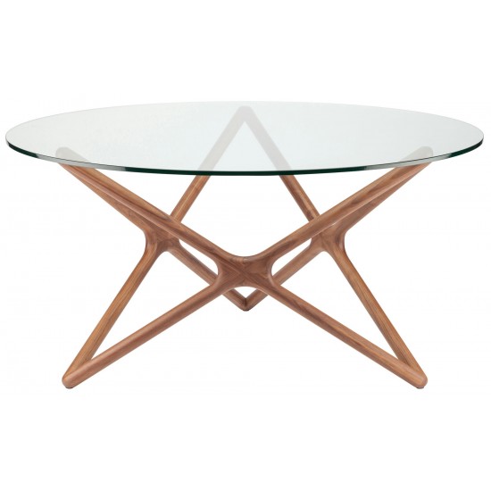 Star Walnut Wood Dining Table, HGEM710