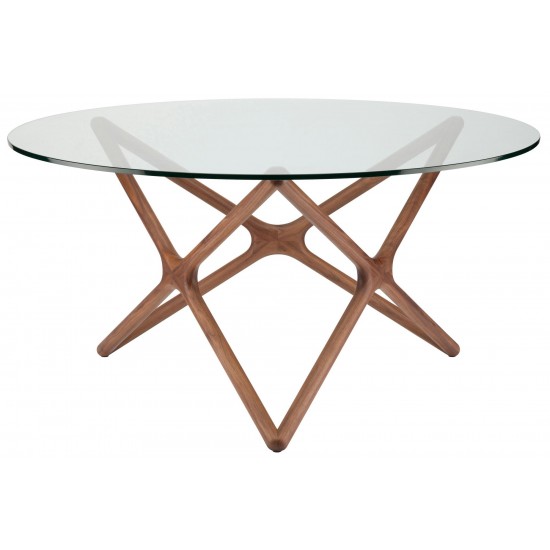 Star Walnut Wood Dining Table, HGEM710