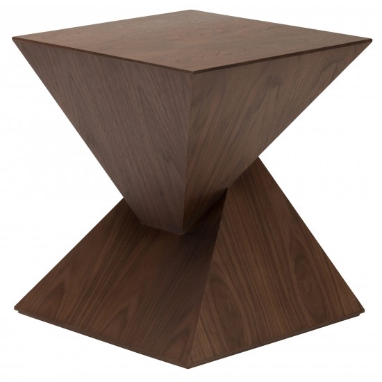 Giza Walnut Wood Side Table