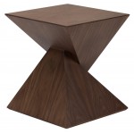 Giza Walnut Wood Side Table