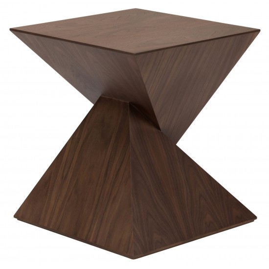 Giza Walnut Wood Side Table