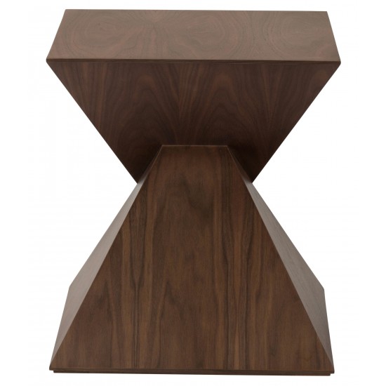 Giza Walnut Wood Side Table