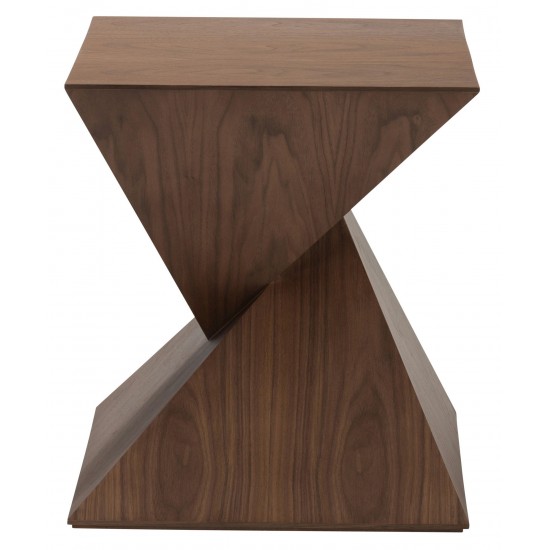 Giza Walnut Wood Side Table