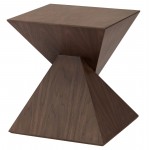 Giza Walnut Wood Side Table