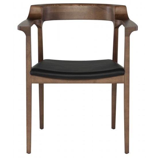 Caitlan Black Leather Dining Chair, HGEM724