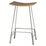 Kirsten Walnut Wood Counter Stool