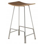 Kirsten Walnut Wood Counter Stool