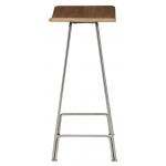 Kirsten Walnut Wood Counter Stool