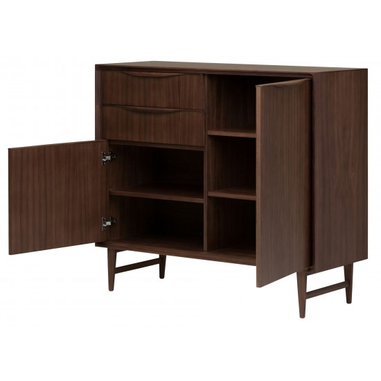 Elisabeth Walnut Wood Sideboard Cabinet, HGEM734