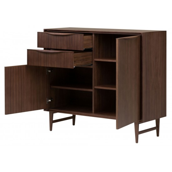 Elisabeth Walnut Wood Sideboard Cabinet, HGEM734