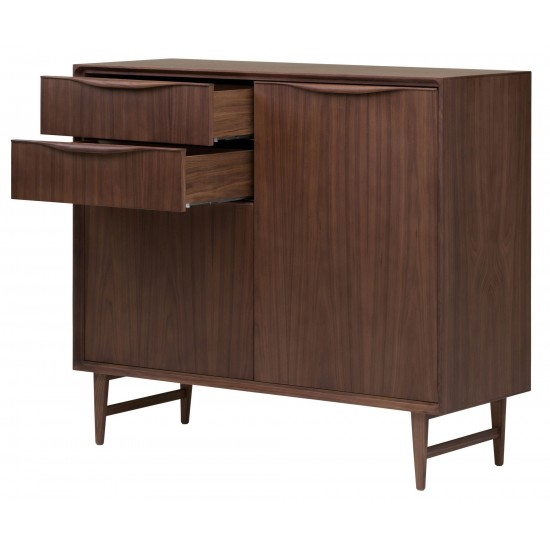 Elisabeth Walnut Wood Sideboard Cabinet, HGEM734