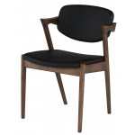 Kalli Black Naugahyde Dining Chair, HGEM744