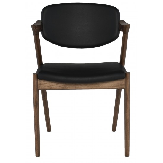 Kalli Black Naugahyde Dining Chair, HGEM744