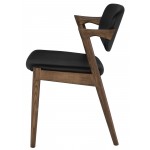 Kalli Black Naugahyde Dining Chair, HGEM744