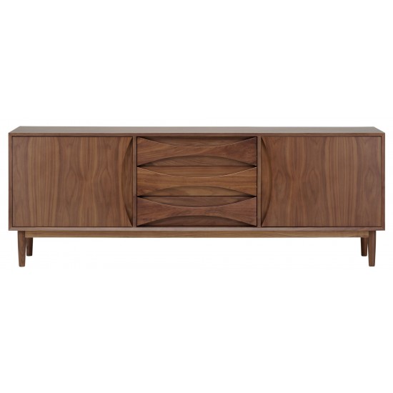 Adele Walnut Wood Sideboard Cabinet