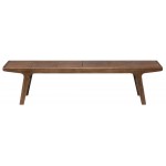 Lucien Black Naugahyde Occasional Bench, HGEM774