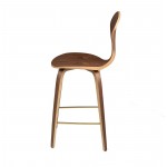 Satine Walnut Wood Counter Stool, HGEM795