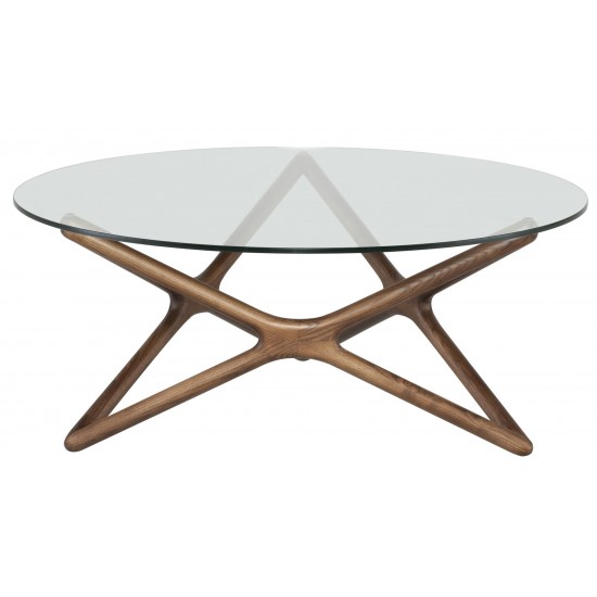 Star Walnut Wood Coffee Table, HGEM821