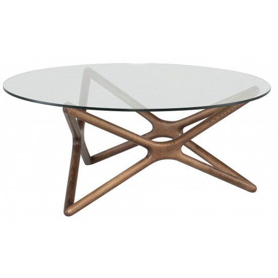 Star Walnut Wood Coffee Table, HGEM821