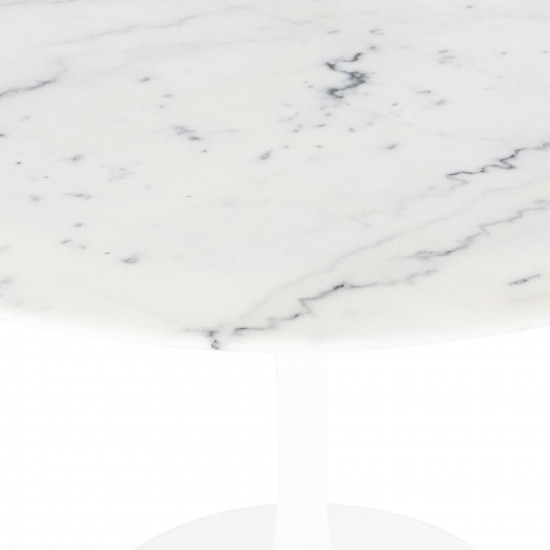 Cal White Stone Dining Table, HGEM845