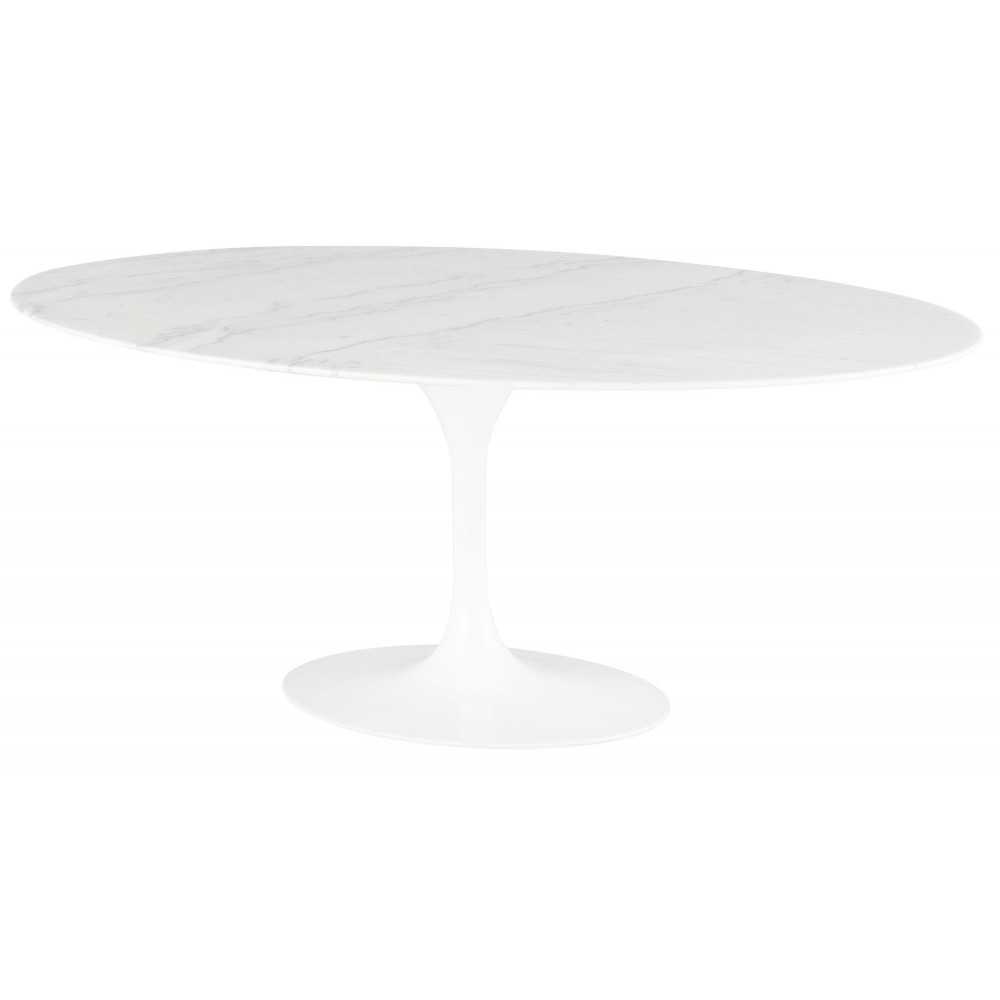 Echo White Stone Dining Table, HGEM851