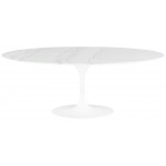 Echo White Stone Dining Table, HGEM851