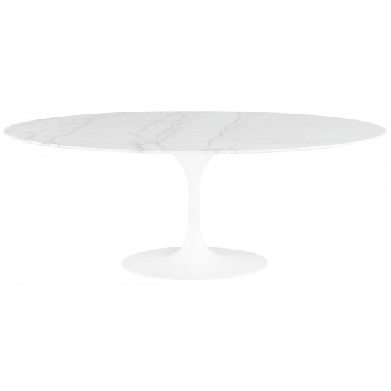 Echo White Stone Dining Table, HGEM851