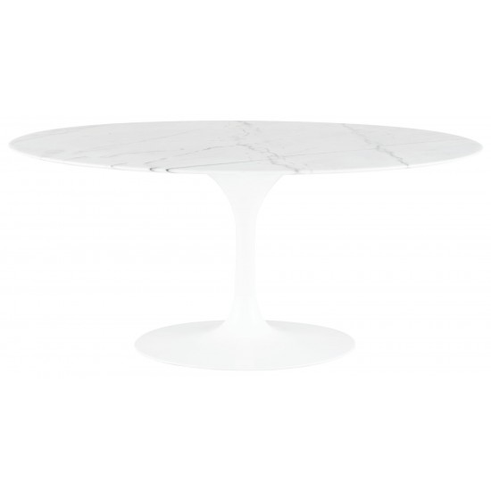 Echo White Stone Dining Table, HGEM853