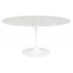 Cal White Stone Dining Table, HGEM857