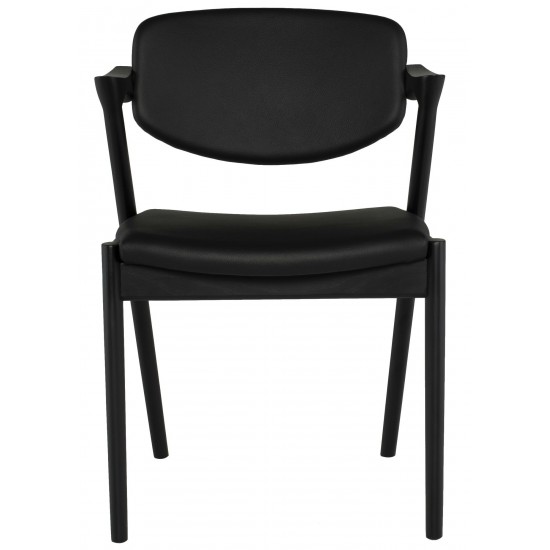 Kalli Black Naugahyde Dining Chair, HGEM875