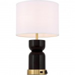 Elegant Decor Jericho 1 Light Brass Table Lamp