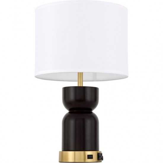 Elegant Decor Jericho 1 Light Brass Table Lamp