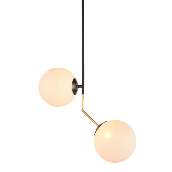 Declan White Glass Pendant Lighting, HGFI116