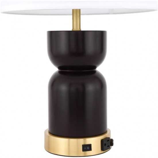 Elegant Decor Jericho 1 Light Brass Table Lamp