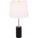 Elegant Decor Laurent 1 Light Polished Nickel Table Lamp