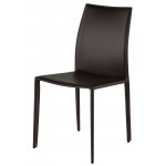 Sienna Brown Leather Dining Chair, HGGA284