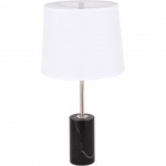 Elegant Decor Laurent 1 Light Polished Nickel Table Lamp