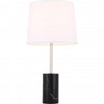 Elegant Decor Laurent 1 Light Polished Nickel Table Lamp