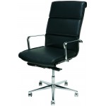 Lucia Black Naugahyde Office Chair, HGJL280