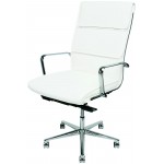 Lucia White Naugahyde Office Chair, HGJL281