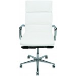 Lucia White Naugahyde Office Chair, HGJL281