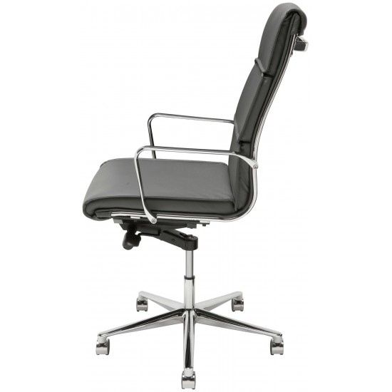 Lucia Grey Naugahyde Office Chair, HGJL282