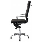 Carlo Black Naugahyde Office Chair