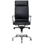 Carlo Black Naugahyde Office Chair