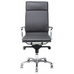 Carlo Grey Naugahyde Office Chair