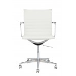 Antonio White Naugahyde Office Chair