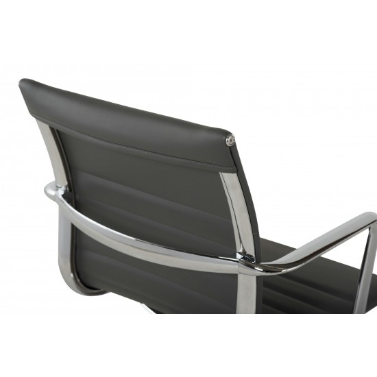 Antonio Grey Naugahyde Office Chair